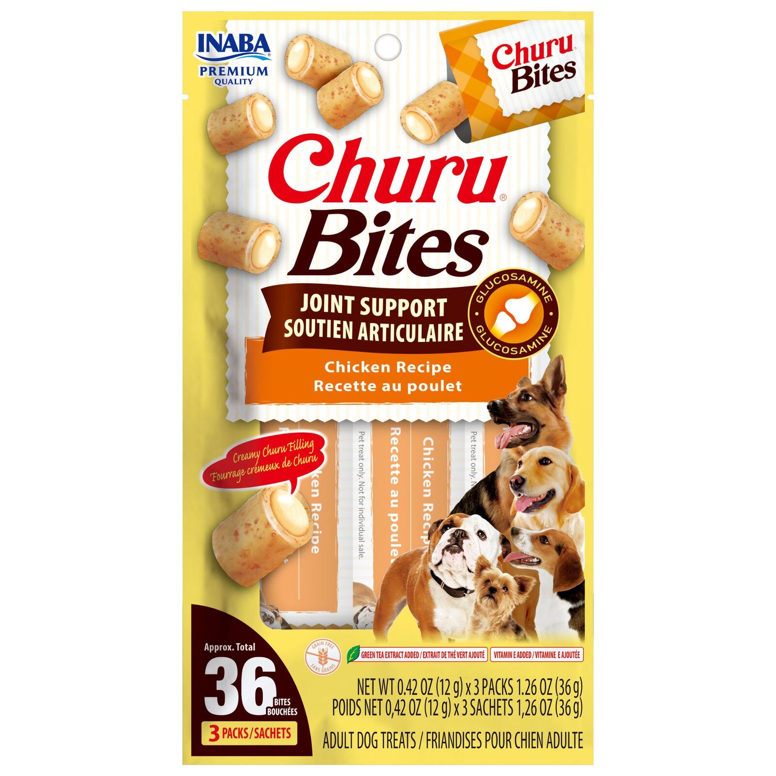 Inaba Dog Churu Bites Joint Support Chicken 30G (Om6) 
