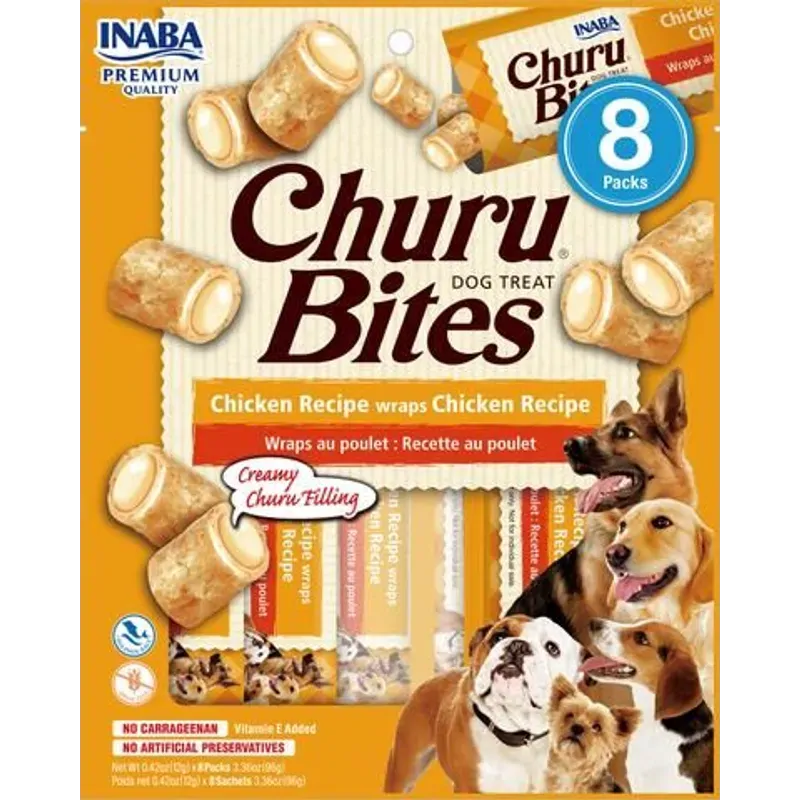 Inaba Dog Churu Bites Chicken Wraps 96G 6Pk(Om6) 
