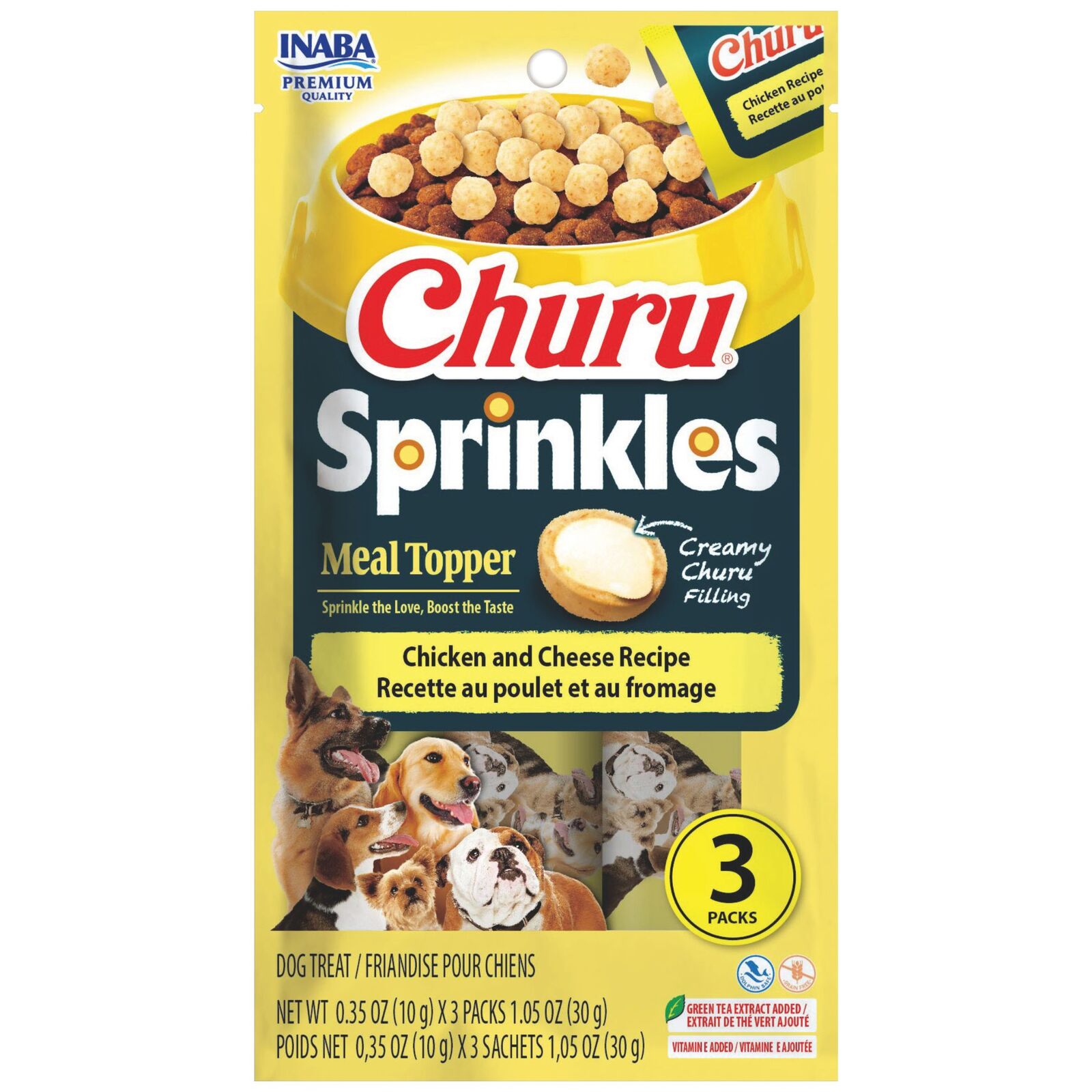 Inaba Dog Churu Sprinkles Chicken And Cheese 30G (Om6) 