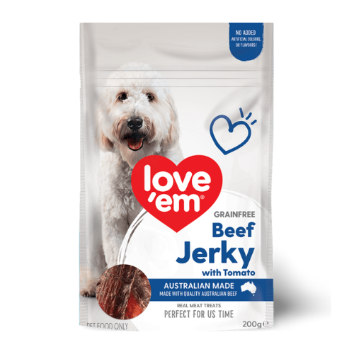 Love Em Beef & Tomato Jerky 200G 6Pack  