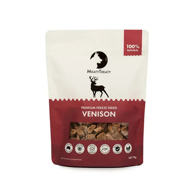 Meaty Treaty Freeze Dried Venison 70G 