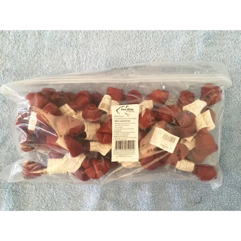 Petrite Tasty Chew Bone 25Pce Chicken 4" 