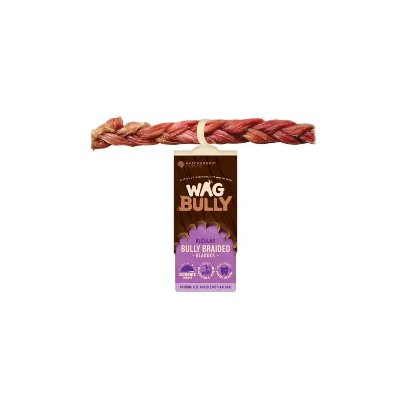 Wag Braided Bully Stick Regular Wag