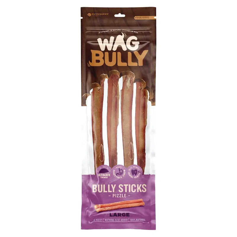 Wag Bully Stick Large 4 Pack Wag