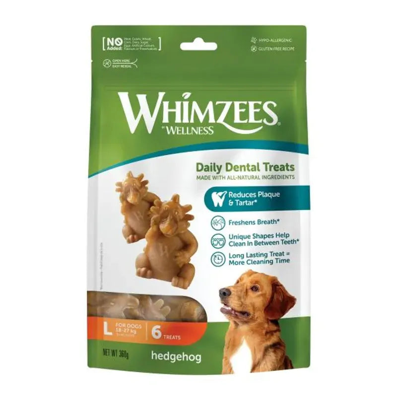 Whimzees Hedgehog L Value Bag (6 Pack) Whimzees