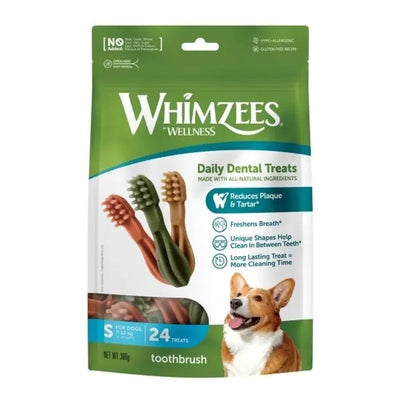 Whimzees Toothbrush Star S Value Bag (24 Pack) Whimzees