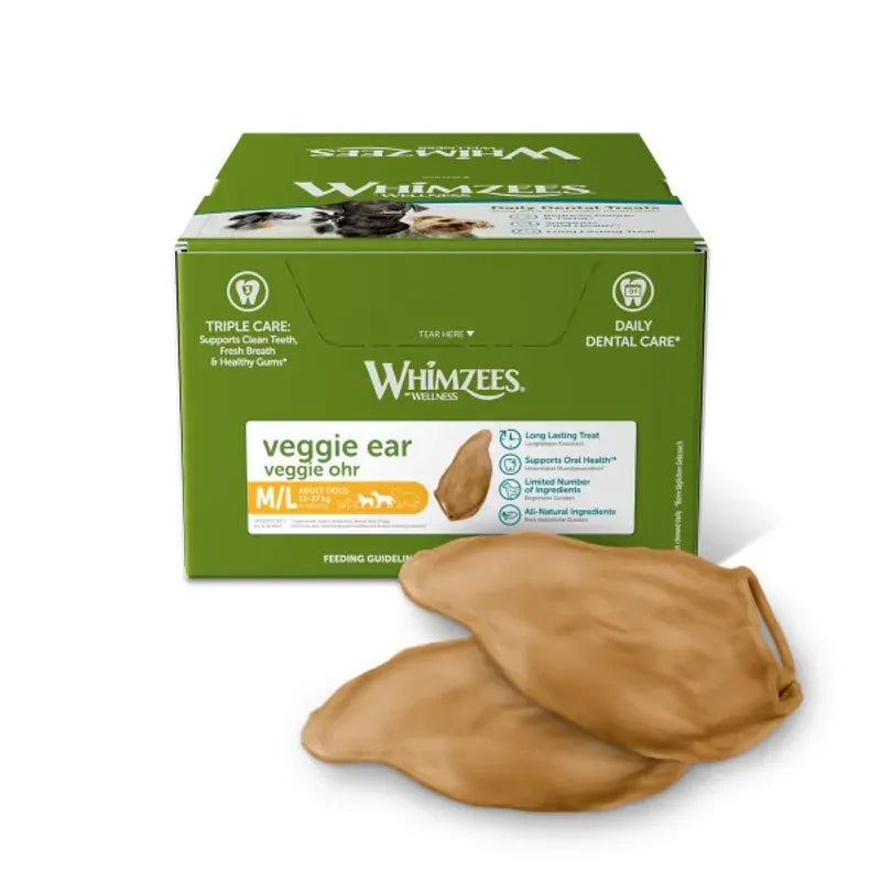 Whimzees Veggie Ear Bulk Box (18 Box) Whimzees