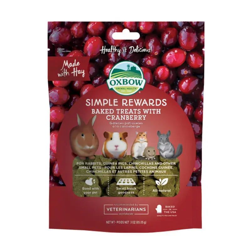 Oxbow Simple Rewards Cranberry Treats 85G 