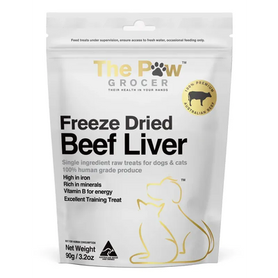 The Paw Grocer Freeze Dried Beef Liver 90G The Paw Grocer