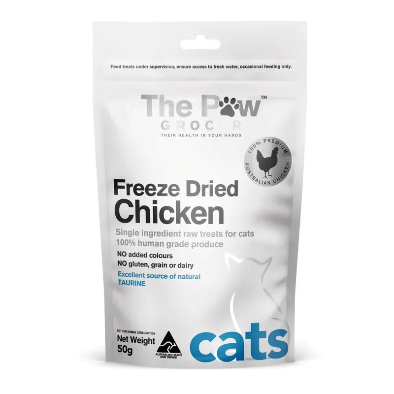 The Paw Grocer White Cat Freeze Dried Chicken Thigh 50G 