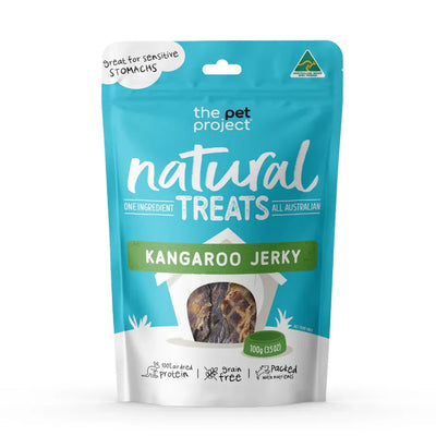 Premium Australian Kangaroo Jerky Dog Treats 100g - Natural, Hypoallergenic, Low Fat