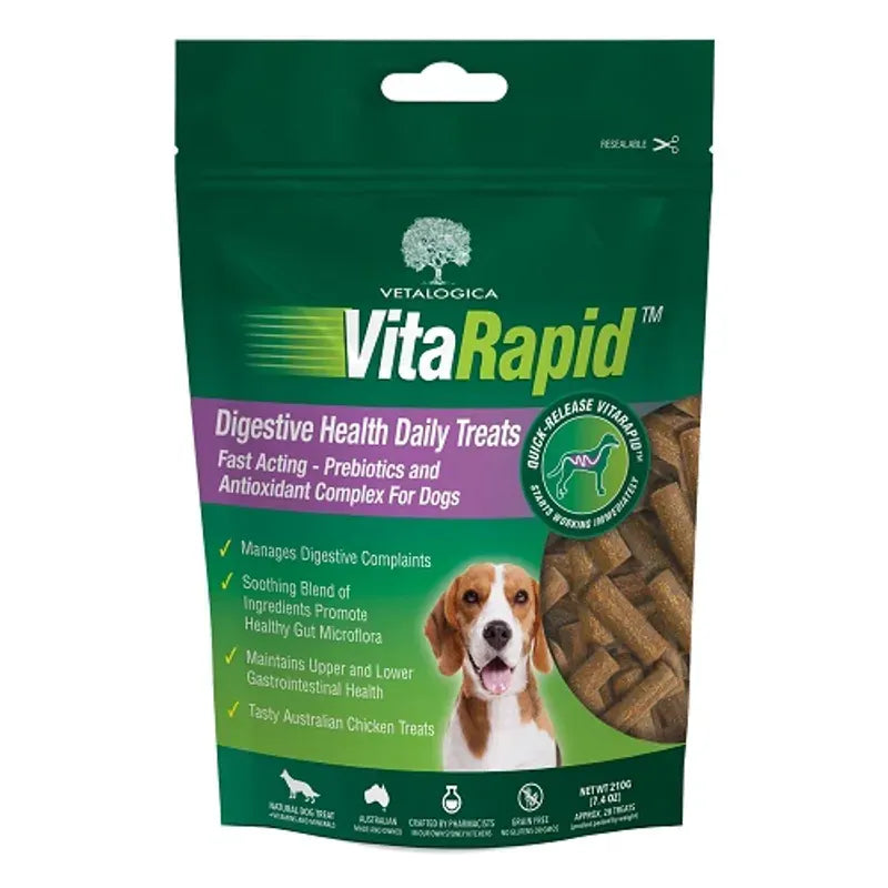 Vitarapid Digestive Daily Treats For Dogs 210G Vitarapid