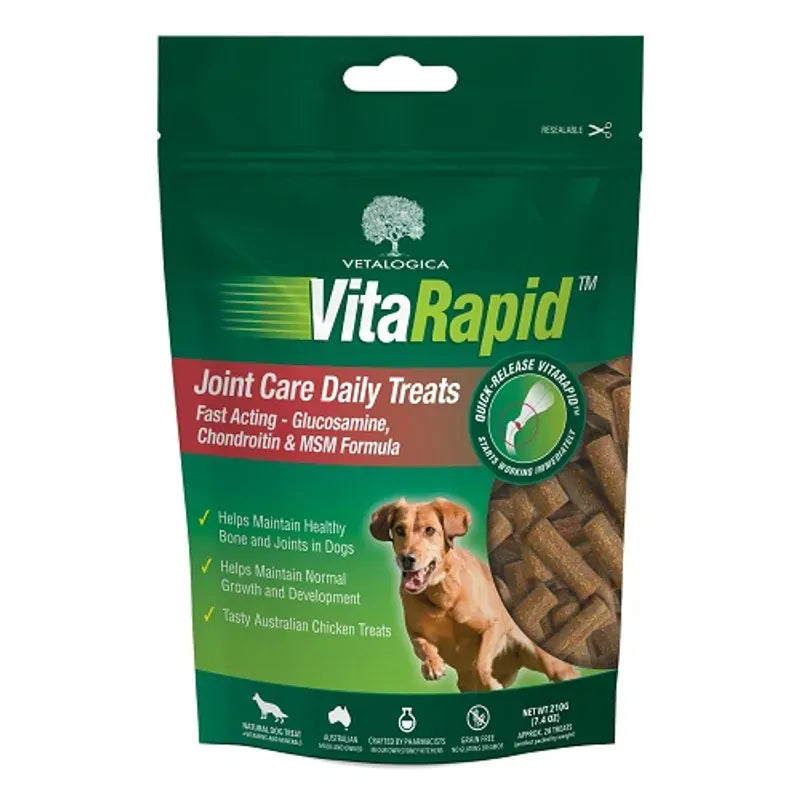 Vitarapid Joint Care Daily Treats For Dogs 210G Vitarapid