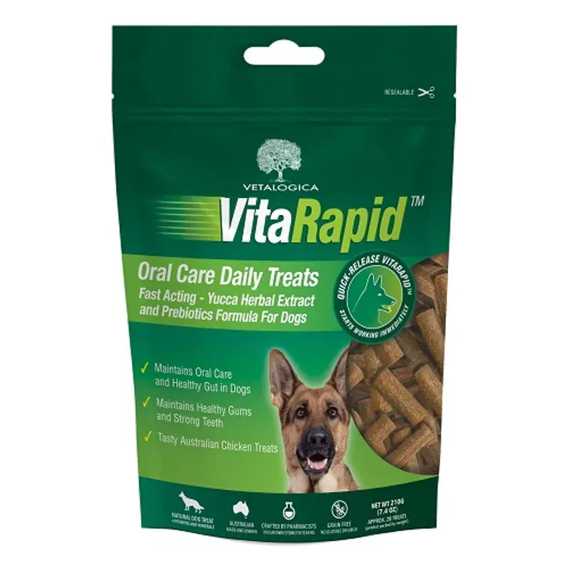 Vitarapid Oral Care Daily Treats For Dogs 210G Vitarapid
