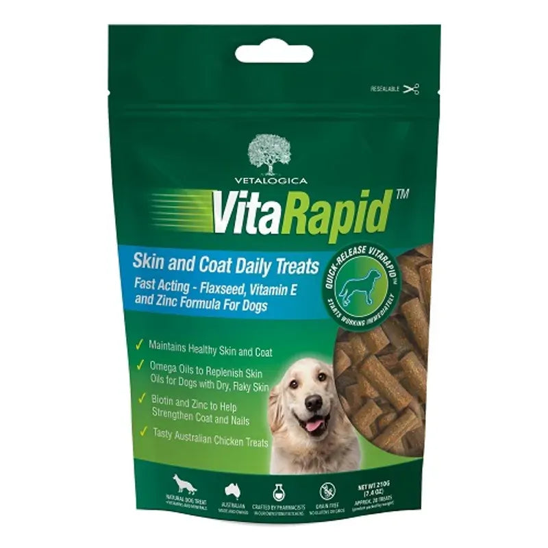 Vitarapid Skin&Coat Daily Treats For Dogs 210G Vitarapid