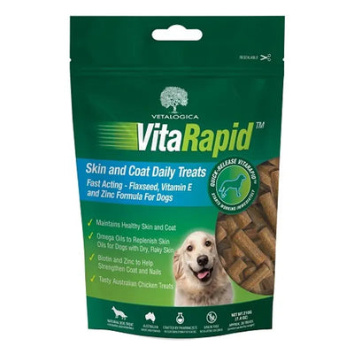 Vitarapid Skin&Coat Daily Treats For Dogs 210G Vitarapid