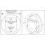 Transcat Clear Cat Door Small 4-Way Locking Door - 180mm Flap Width