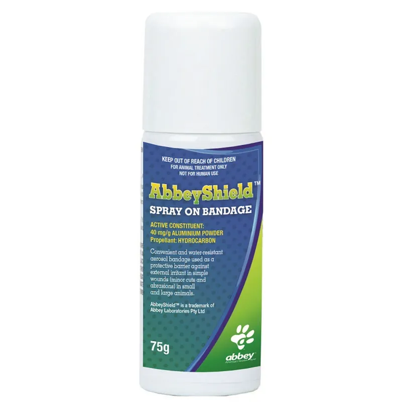 Abbey Shield Aerosol Bandage 283G Abbey Animal Health
