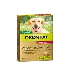 Drontal Chew Bay-O-Pet Lge Dog 35Kg 20'S Drontal