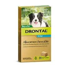 Drontal Chew Bay-O-Pet Med Dog 10Kg 20'S Drontal