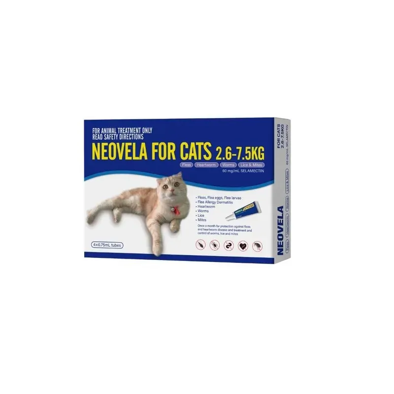 Neovela For Cats (2.6 - 7.5Kg) 4 Pack 