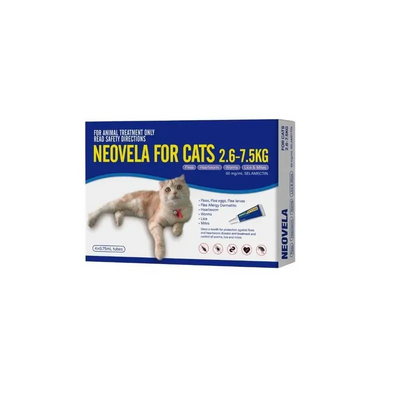 Neovela For Cats (2.6 - 7.5Kg) 4 Pack 