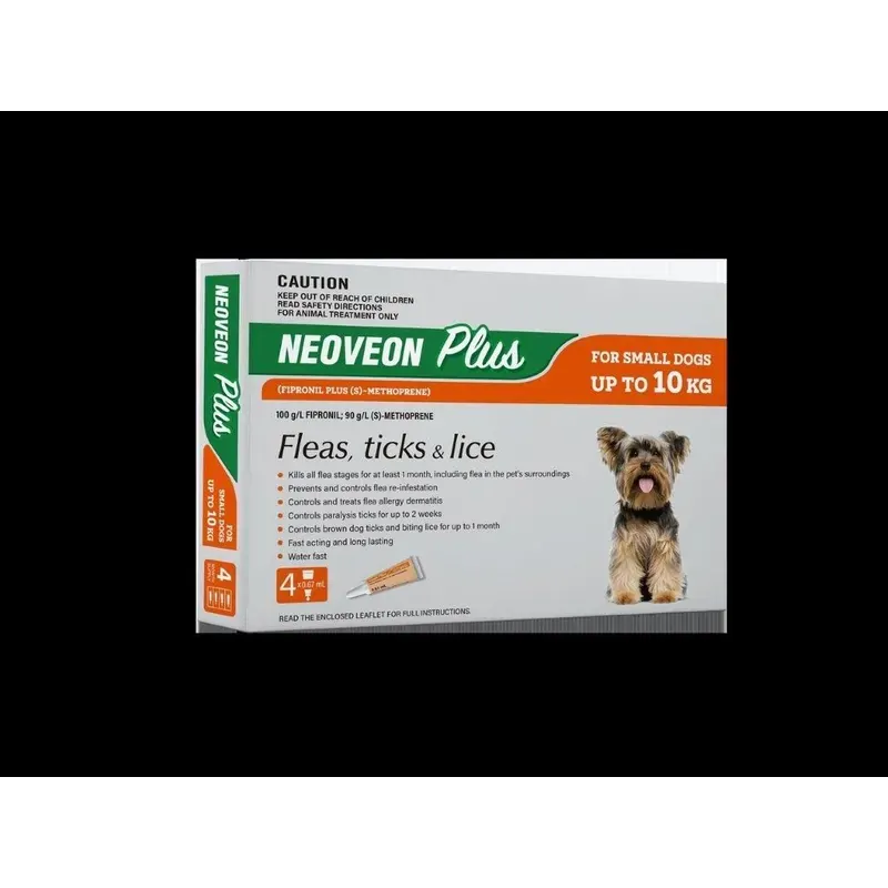 Neoveon Plus For Small Dogs Up To 10Kg 4 Pack 