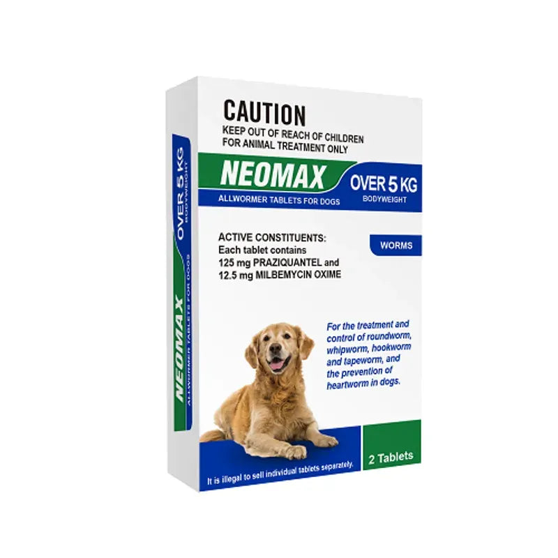 Neomax Allwormer Dogs Over 5Kg (2 Pack) 