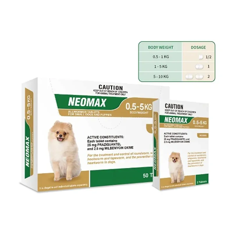 Neomax Allwormer Small Dogs And Puppies 0-5Kg (2 Pack) 
