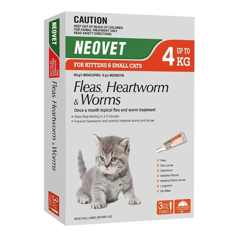 Neovet For Kittens & Small Cats (Up To 4Kg) 3 Pack 