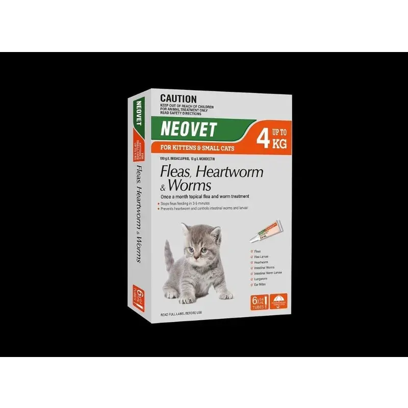 Neovet For Kittens & Small Cats (Up To 4Kg) 6 Pack 
