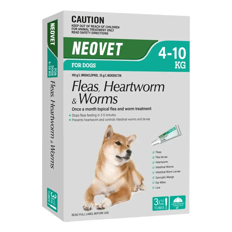Neovet For Dogs (4 - 10Kg) 3 Pack 