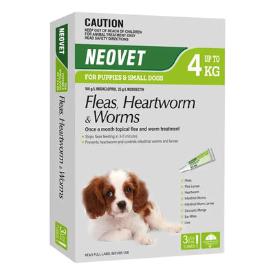 Neovet For Puppies & Small Dogs (Up To 4Kg) 3 Pack 