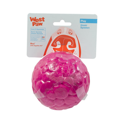 West Paw Boz Zogoflex Textured Fetch Ball Dog Toy West Paw