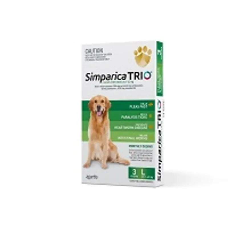 Simparica Trio 20.1-40Kg (Green) 3 Pack Simparica Trio