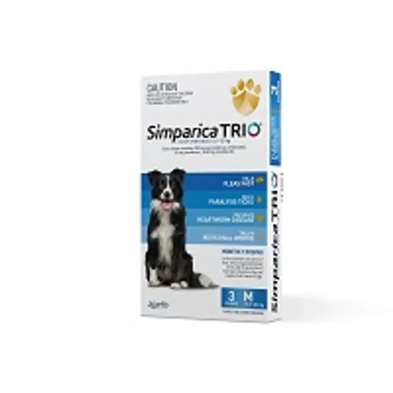 Simparica Trio 10.1-20Kg (Blue) 3 Pack Simparica Trio