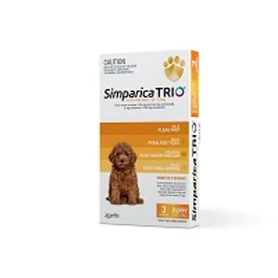 Simparica Trio 1.3-2.5Kg (Yellow) 3 Pack Simparica Trio