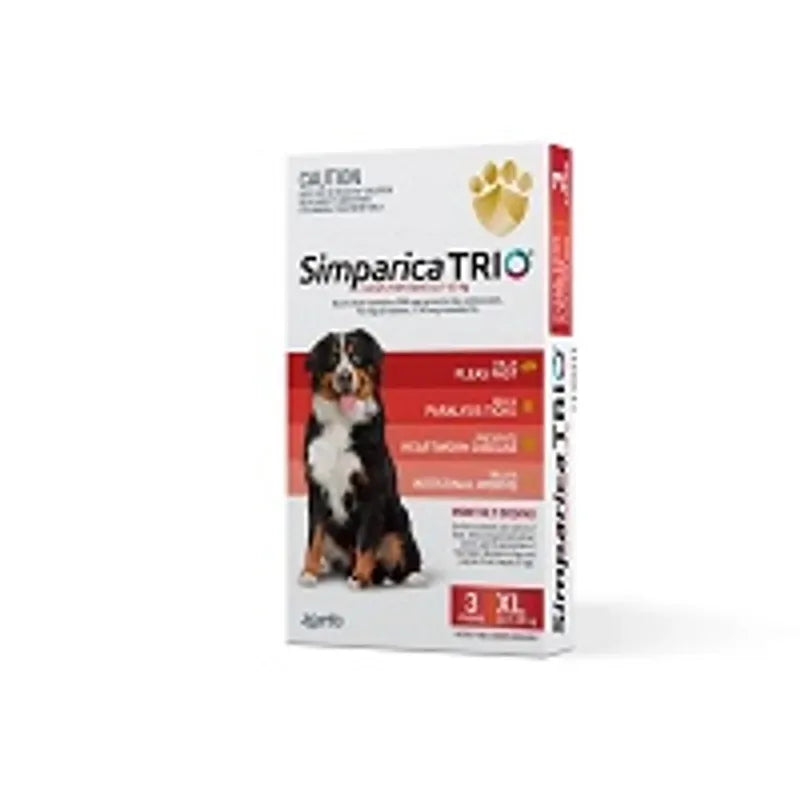 Simparica Trio 40.1-60Kg (Red) 3 Pack Simparica Trio