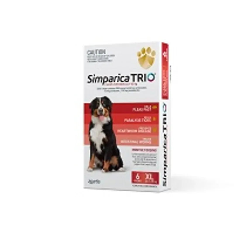 Simparica Trio 40.1-60Kg (Red) 6 Pack Simparica Trio