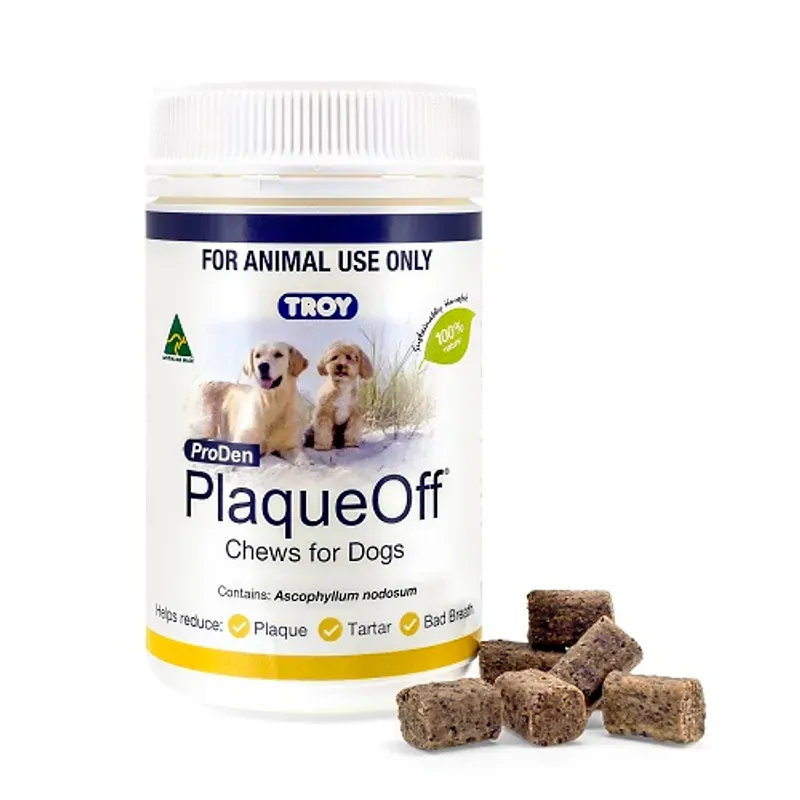 Troy Plaqueoff Dog 100 Chews Troy