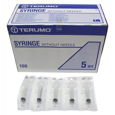 Terumo Syringe Luer Slip W Out Needle 5Ml 100'S(Ss+05S) Terumo Syringe