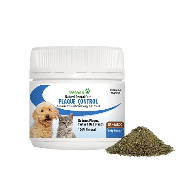 Vetnex Plaque Control Powder Kangaroo For Dog & Cat 100G Vetnex
