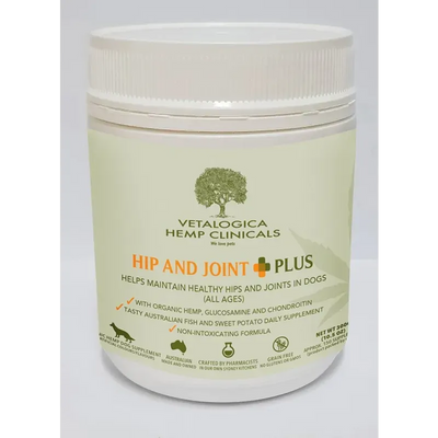 Vetalogica Hemp Clinicals Hip & Joint Plus Dog Supp 300G Vetalogica