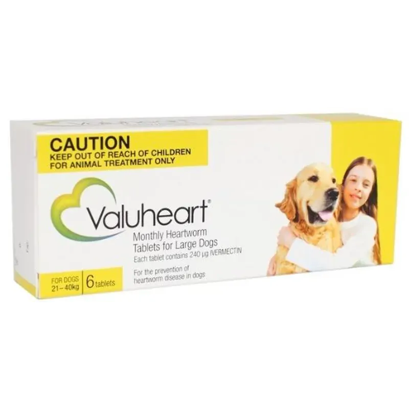 Valuheart Dog 21-40Kg - Gold 6S Large Value Plus