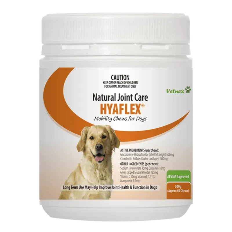 Vetnex Hyaflex Mobility Chew For Dogs 60 Chews Vetnex