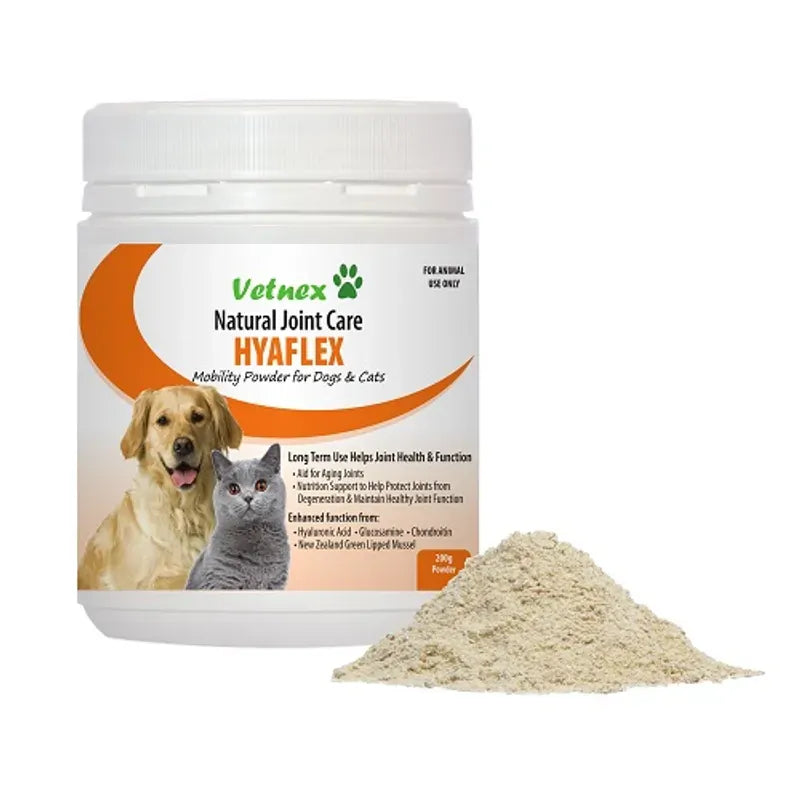 Vetnex Hyaflex Mobility Powder For Dog & Cat 200G Vetnex