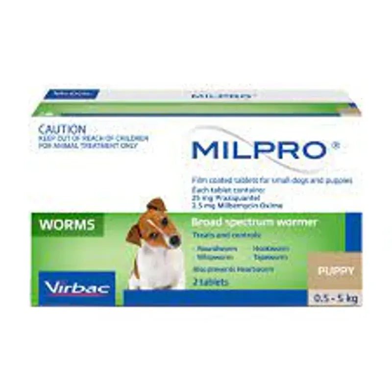 Milpro Small Dogs And Puppies 2 Tabs 