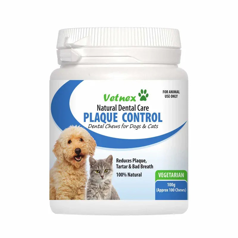 Vetnex Plaque Control Chews (Vege) For Dogs & Cats 100G Vetnex