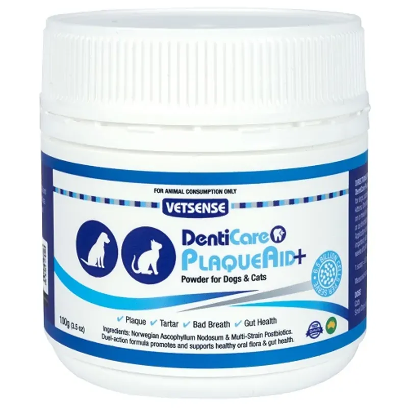 Vetsense Denticare Plaqueaid+ 100G Vetsense