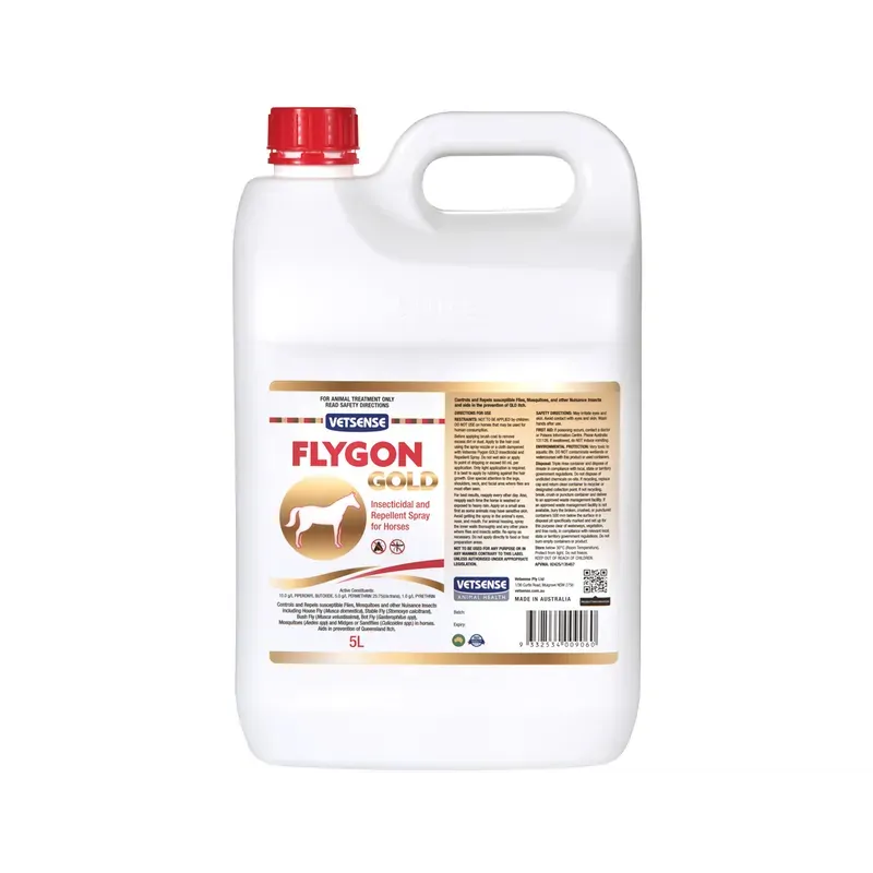 Vetsense Flygon Gold 5L For Horses Vetsense